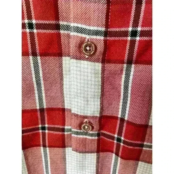 Dixxon Flannel Co. Boys S&S 2020 Plaid Button Down Shirt, sz Youth L - Picture 3 of 7
